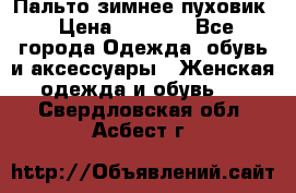 Пальто зимнее пуховик › Цена ­ 2 500 - Все города Одежда, обувь и аксессуары » Женская одежда и обувь   . Свердловская обл.,Асбест г.